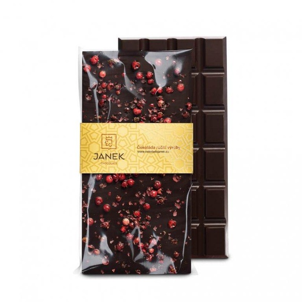 JANEK 64% Čokoláda tmavá s pepřem 85g - 