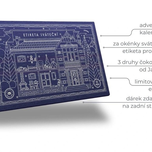 JANEK Adventní kalendář - Etiketa sváteční 170 g