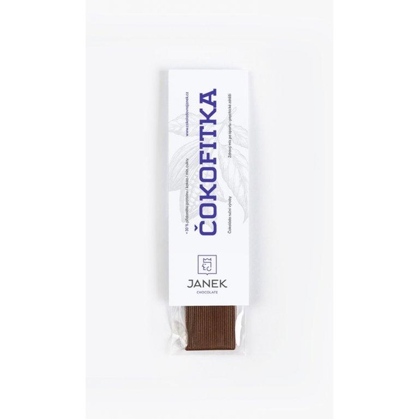 Janek Čokofitka (čokoládová tyčinka) 14g - tmavá (30% přidaného proteinu) - 