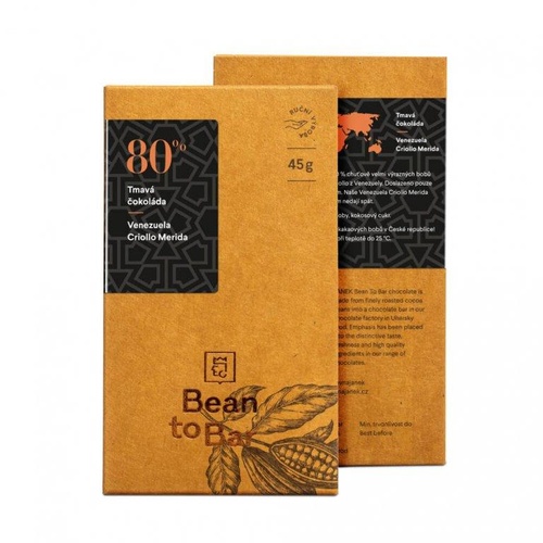 Janek Čokoláda Bean to bar - Venezuela 45g - 80% tmavá Criollo Merida
