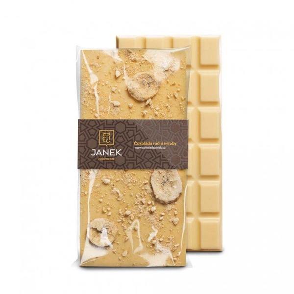 Janek čokoláda s lyo. banánem 90g BÍLÁ - 