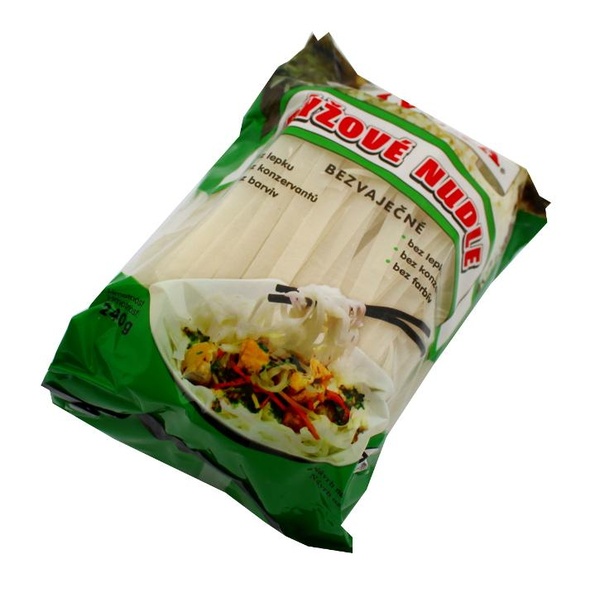 LUCKA Rýžové těst. nudle 7mm 240g - 