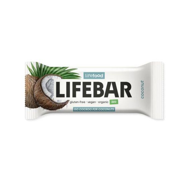 Tyčinka kokosová Lifebar  BIO RAW 40 g - 