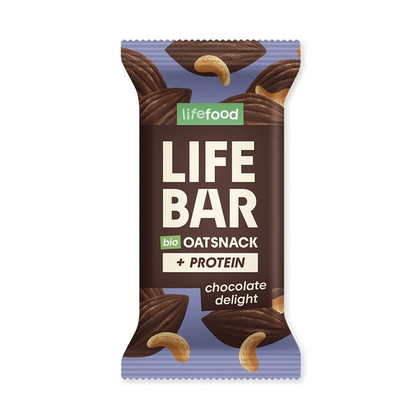 Lifefood Lifebar Oat Snack Protein čokoládový BIO 40g - 