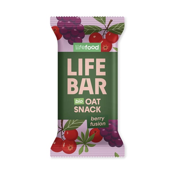 Lifefood Lifebar Oat Snack ovocný BIO 40g - 