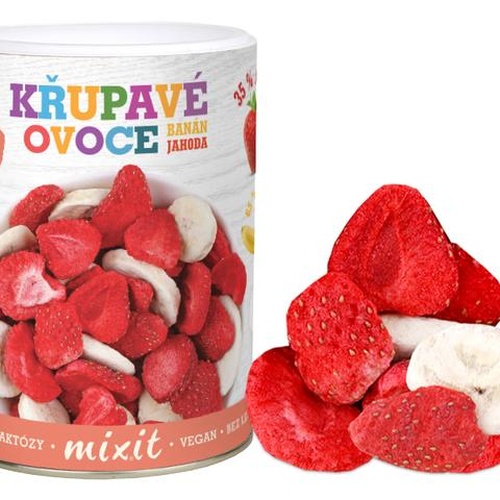 MIXIT Banán Jahoda - Křupavé ovoce 80g