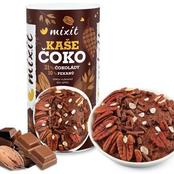 Pekany jako součást vyvážené sportovní stravy - MIXIT Čokoládová kaše s pekany 520 g - 