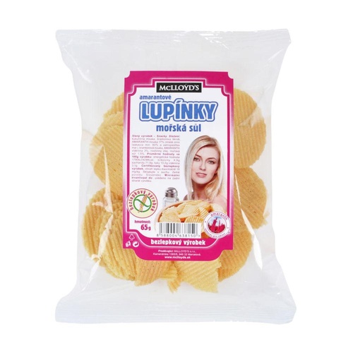 Mclloyd´s McLloyds Amarant.lupínky-mořská sůl 65 g