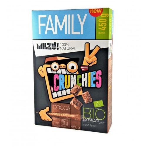 Milzu! - BIO Cereální obdélníčky s kakaem 450g