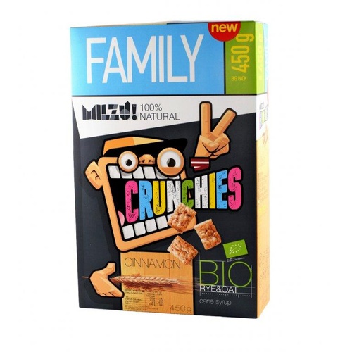 Milzu! - BIO Cereální obdélníčky se skořicí 450g