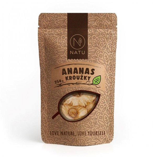 NATU Ananas kroužky natural 250 g - 