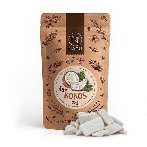 NATU Lyofilizovaný kokos plátky 35g