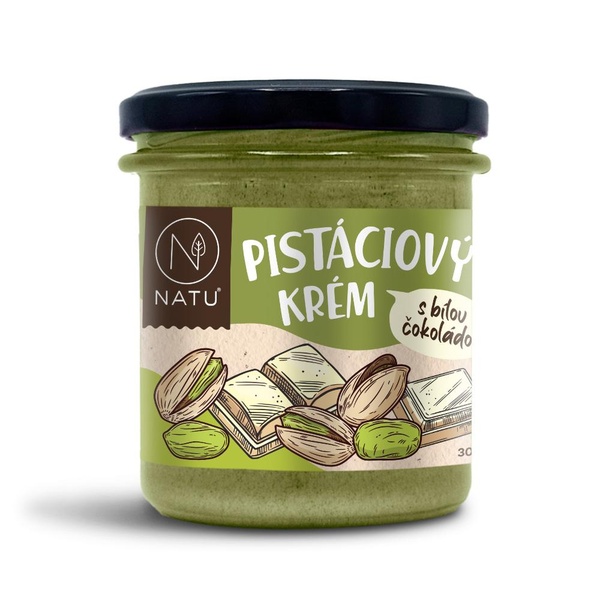 Pistáciový krém s bílou čokoládou 300g - 