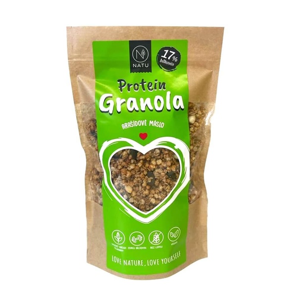 NATU Protein Granola s arašídovým máslem 300g - 