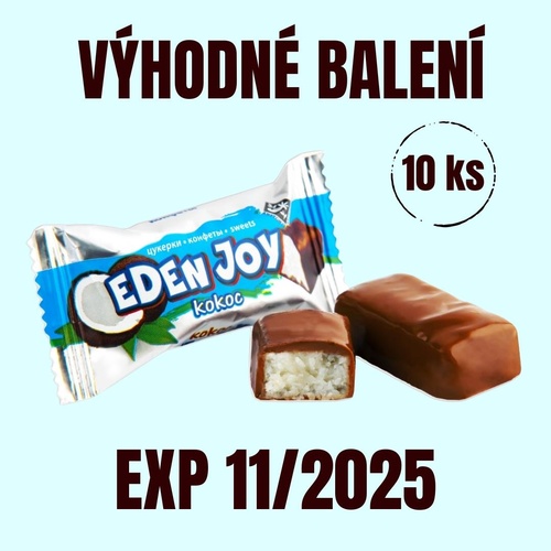 NUTSMAN Mini kokosové tyčinky Eden Joy 10 ks EXP 11/2025