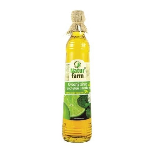 Natur Farm NaturFarm Sirup limetka + máta min 33% 0,7 l