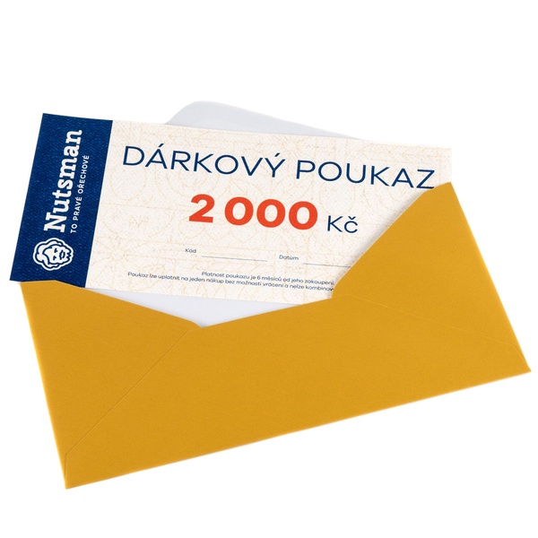 Nutsman Dárkový tištěný poukaz 2000 Kč - 