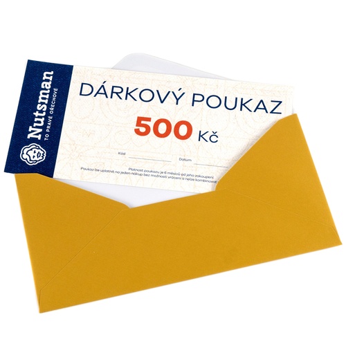 Nutsman Dárkový tištěný poukaz 500 Kč