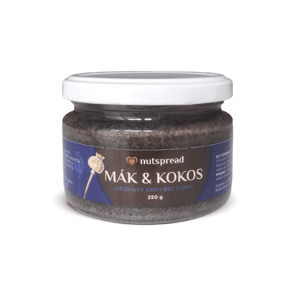 Zdroj vápniku pro těhotné to je kokosovo - makové máslo 250 g - 