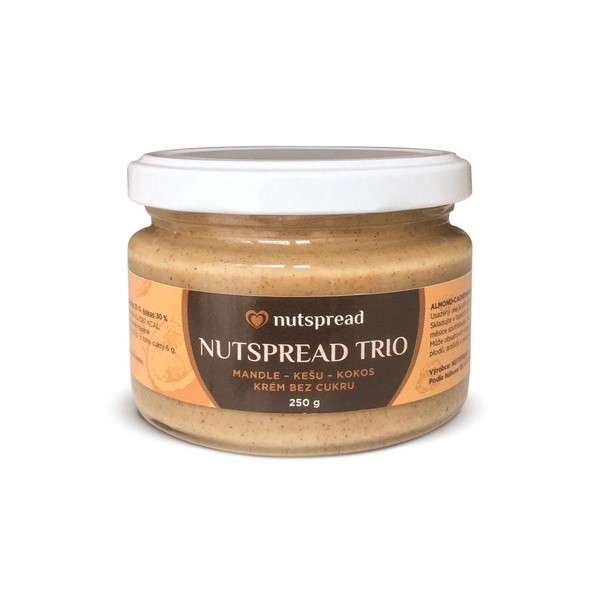 Nutspread TRIO Pasta ze tří druhů ořechů 250 g - 