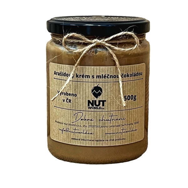 Arašídový krém s mléčnou čokoládou 500g - 