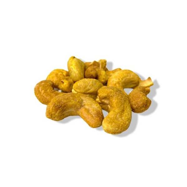 Kešu pražené solené s KARI 50g, hvězda každé párty - 