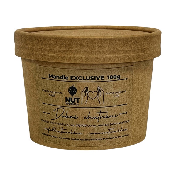 Mandle EXCLUSIVE v EKO kelímku 100g - 
