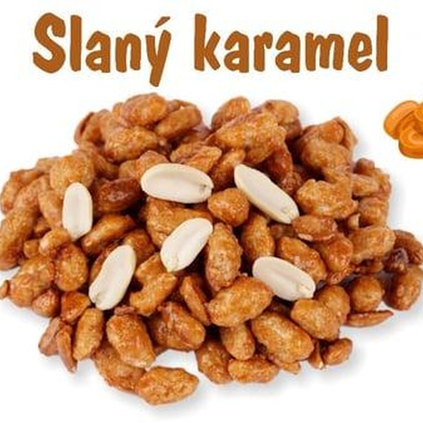 Arašídy SLANÝ KARAMEL 250g. Sladkosladký sen prozáří každou cestu - 