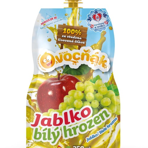 Ovocňák s.r.o. OVOCŇÁK mošt Jablko - Bílý hrozen 250ml