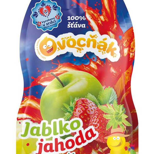 Ovocňák s.r.o. OVOCŇÁK mošt Jablko - Jahoda 200ml - 