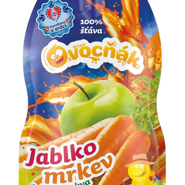 Ovocňák s.r.o. OVOCŇÁK mošt Jablko - Mrkev 200ml - 