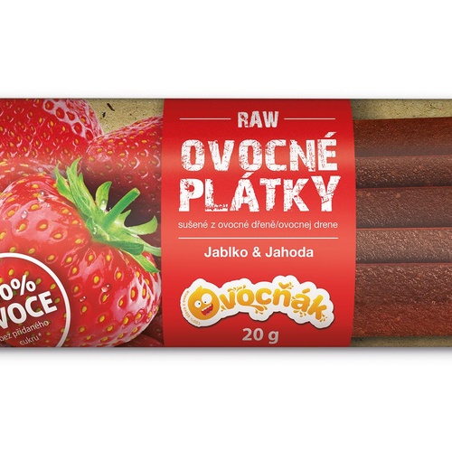 Ovocňák s.r.o. OVOCŇÁK ovocné plátky Jahoda 20g