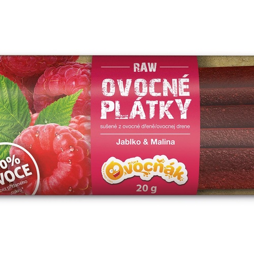 Ovocňák s.r.o. OVOCŇÁK ovocné plátky Malina 20g