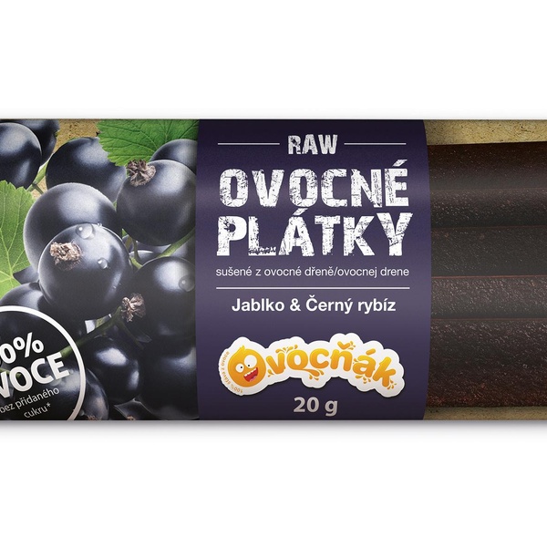 Ovocňák s.r.o. OVOCŇÁK ovocné plátky Rybíz 20g - 
