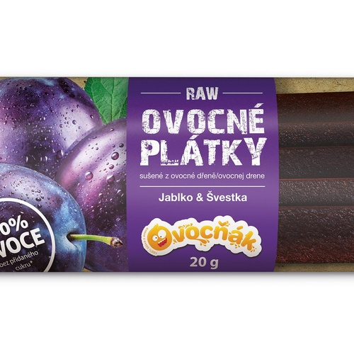 Ovocňák s.r.o. OVOCŇÁK ovocné plátky Švestka 20g