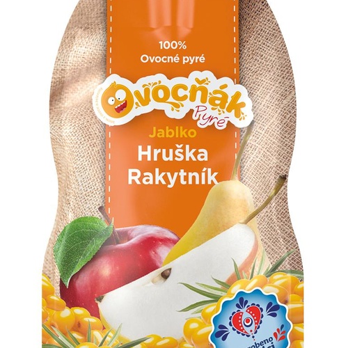 Ovocňák s.r.o. OVOCŇÁK pyré Jablko-Hruška-Rakytník 200g