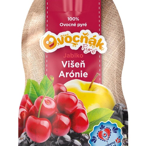 Ovocňák s.r.o. OVOCŇÁK pyré Jablko-Višeň-Aronie 200g