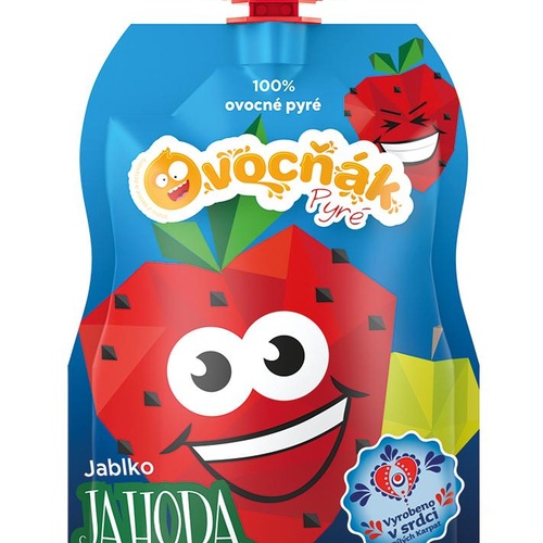 Ovocňák s.r.o. OVOCŇÁK pyré Jablko - Jahoda 120g