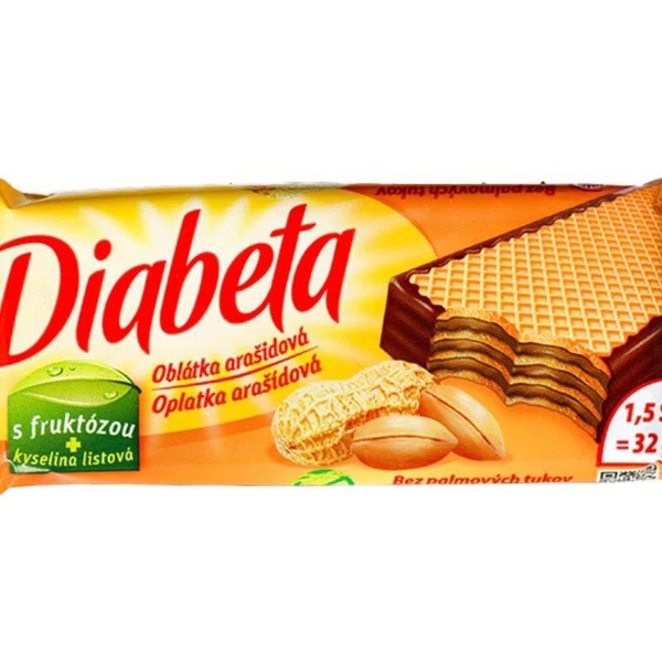 PLH Diabeta Oplatka arašídová 32 g - 