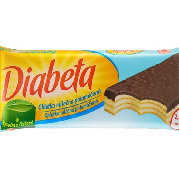 PLH Diabeta Oplatka mléčná polomáčená 45 g - 