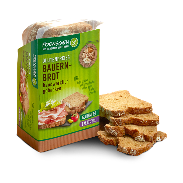 POENSGEN Farmářský krájený chléb bez lepku, bez laktózy 400 g - 