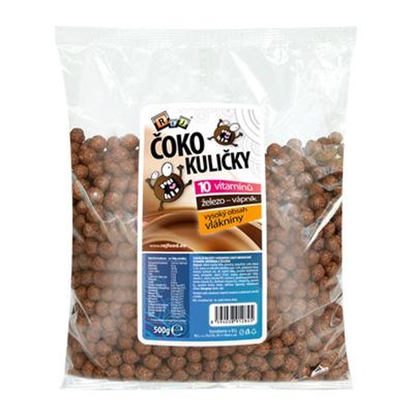 REJ Kakaové cereální kuličky 500g - 