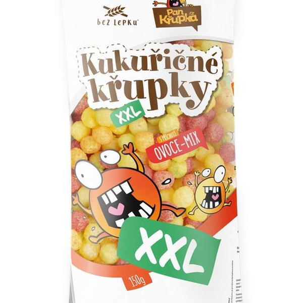 REJ Kukuřičné křupky XXL s ovocnou příchutí 150 g - 