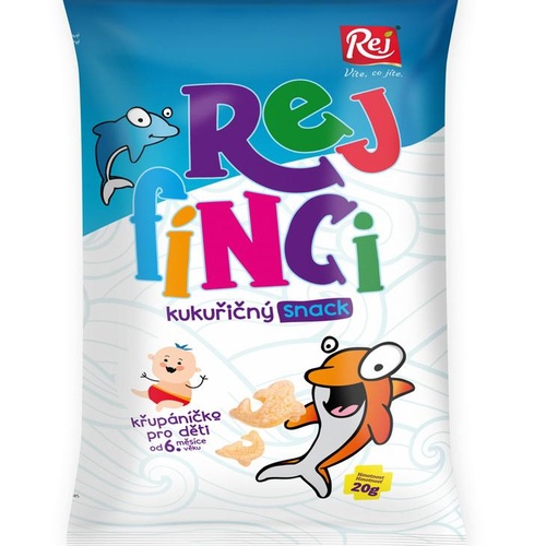REJ Rejfínci kukuřičný snack bez soli 20g