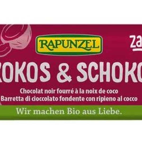 Rapunzel Kokos v hořké čokoládě BIO 50 g - 