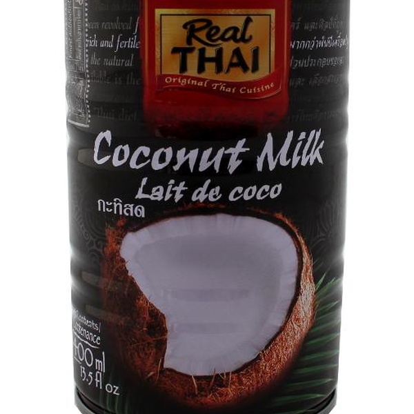 Obohaťte svou stravu v těhotenství kokosovým mlékem Real Thai 400ml (černé) - 