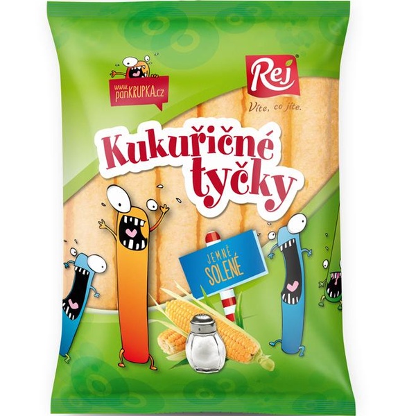 Rej Kukuřičné tyčky jemně solené (zelené) 60g - 