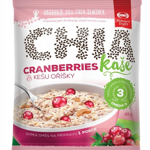 Semix Chia kaše brusinky-kešu 65g