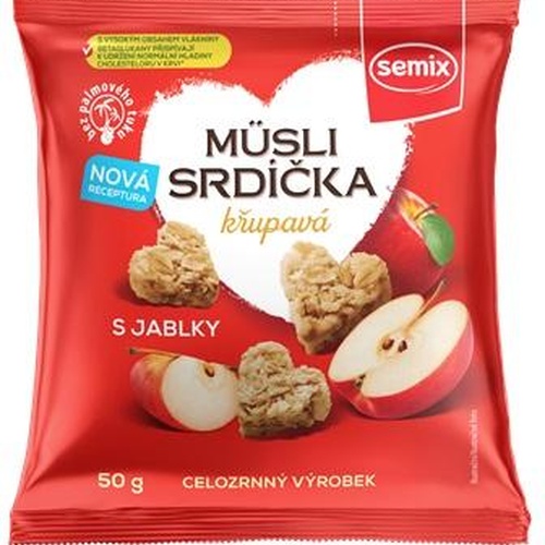 Semix Müsli srdíčka s jablky 50 g