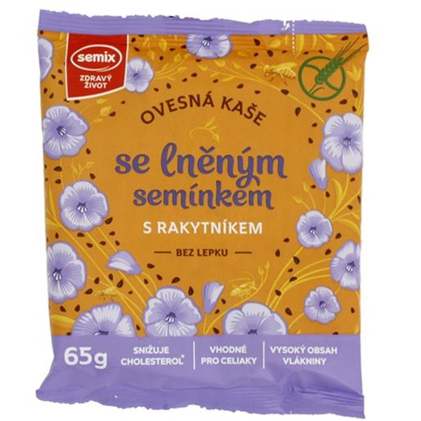 Semix Ovesná kaše rakytník, len BZL 65g - 